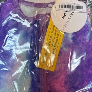 Little Sleepies Purple Watercolor Zippy